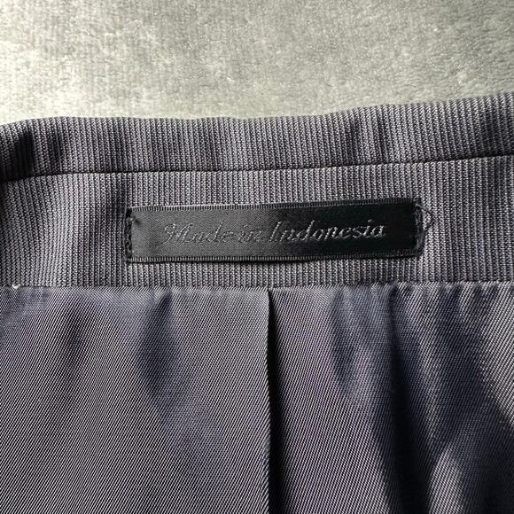 Calvin Klein Wool Blazer Men Size 42R Gray Extreme Slim Fit 2 Button Suit Jacket - Picture 13 of 16